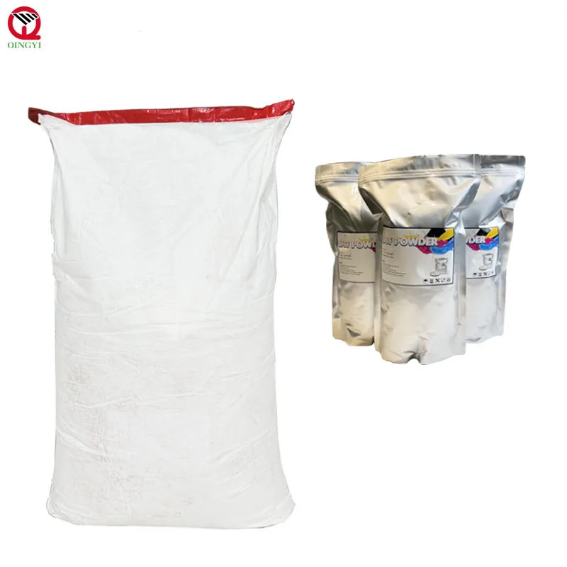 Professional Factory DTF Powder White 1Kg Per Bag Low Temperature Hot Melt Adhes Powder For DTF Heat Transfer