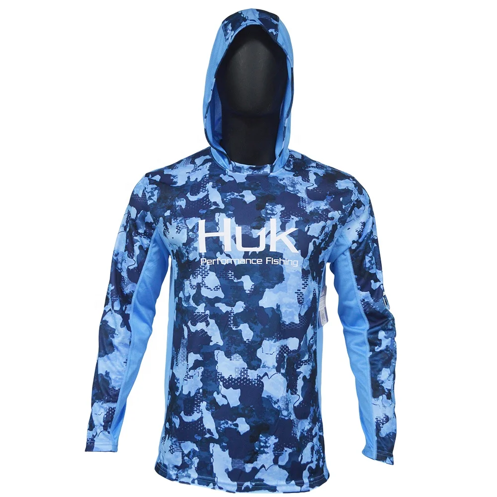 Side Matching Mens Long Sleeve Sublimation Huk Performance Fishing