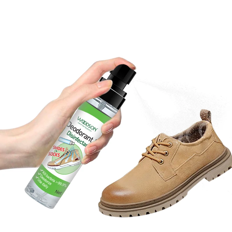 Natural Shoe Deodorizer Spray Long-Lasting Odor Eliminator Footwear Freshener Shoe Deodorant for Athletic Casual Sport Shoes