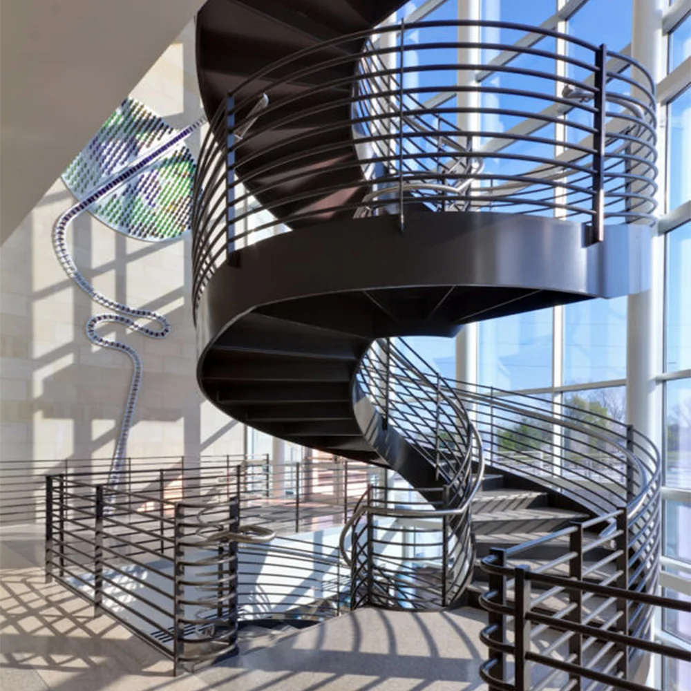 New Zealand design cast iron spiral stair wrought iron spiral staircase for sale