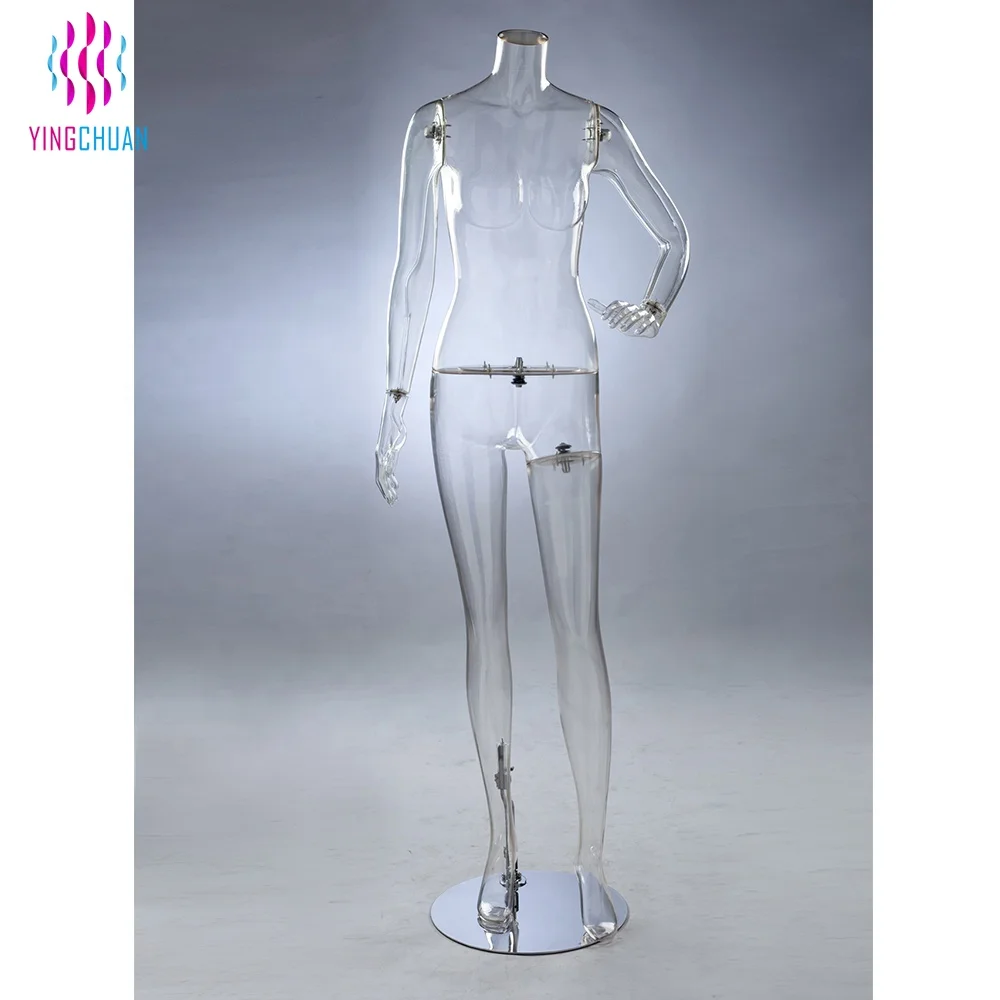 Wholesale transparent standard size female mannequin