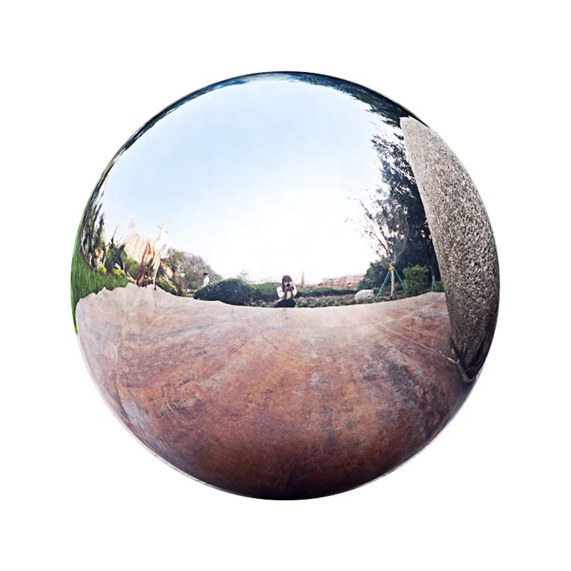 4 Inch Garden Use Round Hollow Polished Stainless Steel Ball