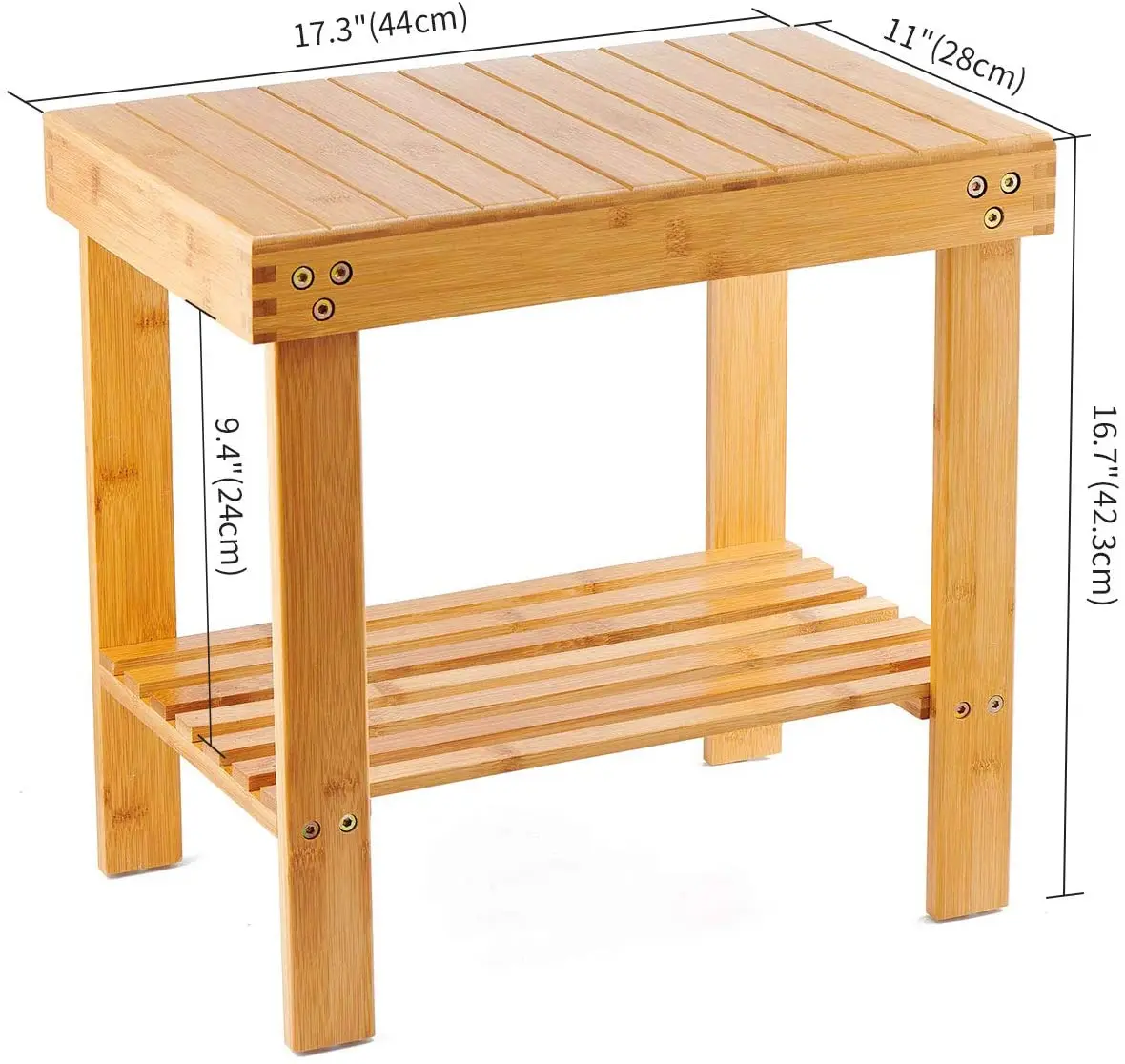 Скамейка для ванной Combohome из бамбукового растения Бамбуковая скамейка