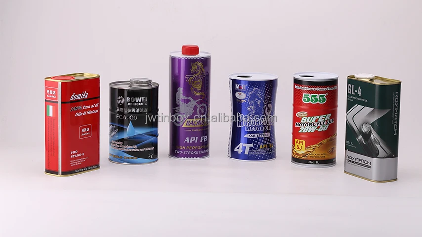 Empty 1L Metal Tin Cans Packaging for Coolant Engine Oil Motor Oil