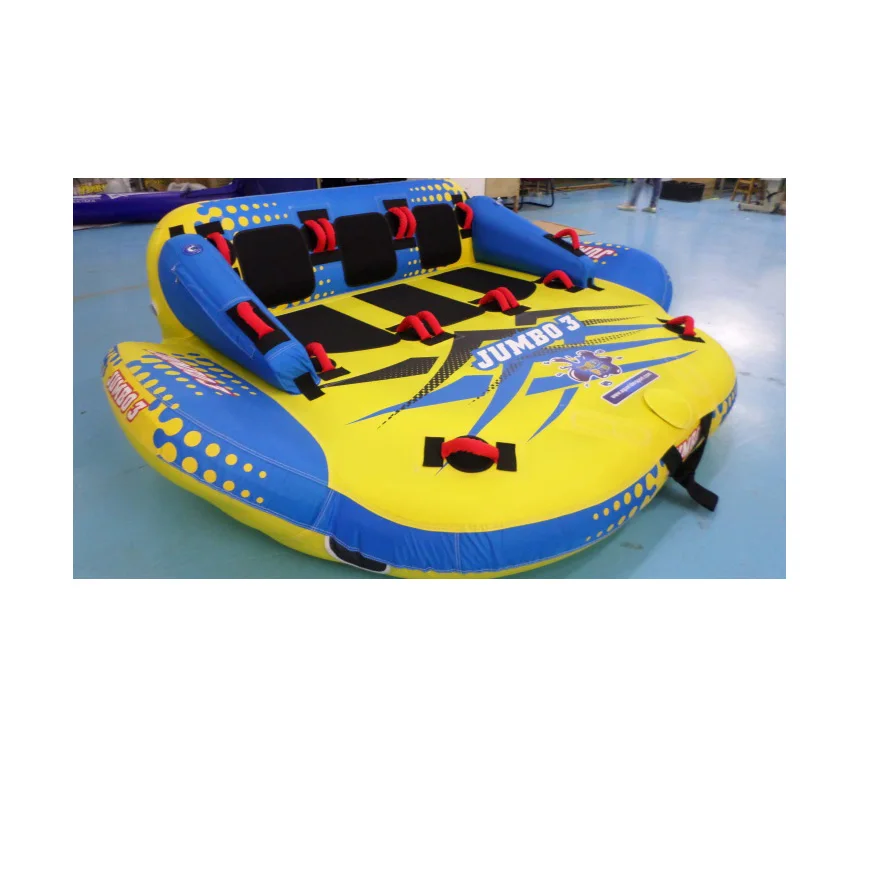 Летающая водная Спортивная надувная лодка, буксировочная трубка для езды на 3 человек