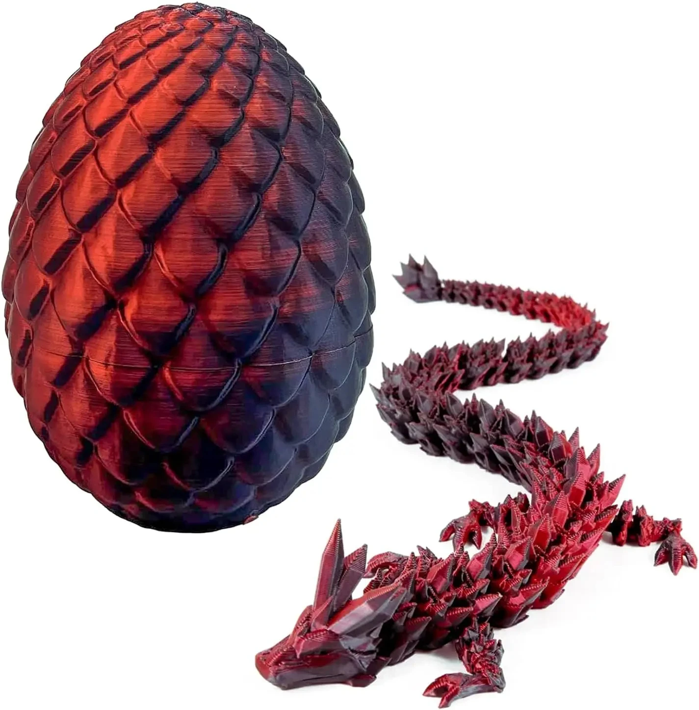 Cheap Price 3D Printed Dragon Egg Set Toy Tabletop Decorative Ornament Gifts Gemstone Articulated Chinese Dragon Toy