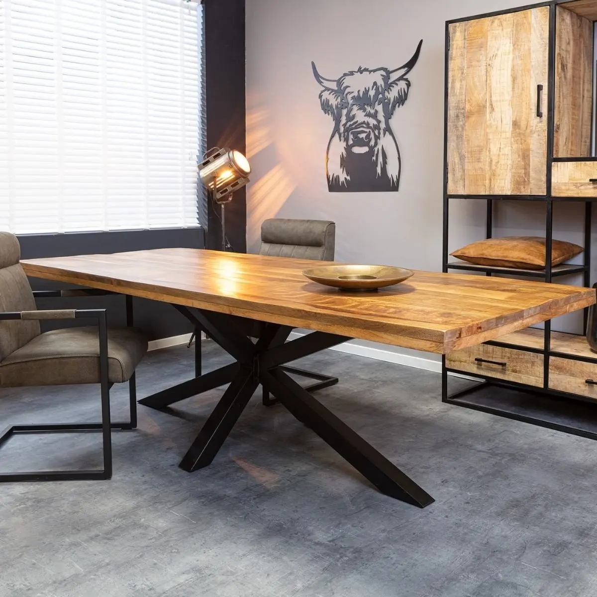 Iron Spider Table Base Wholesale Industrial X Dining Table Leg Modern Customizable Table Frame Support Furniture Designer Metal