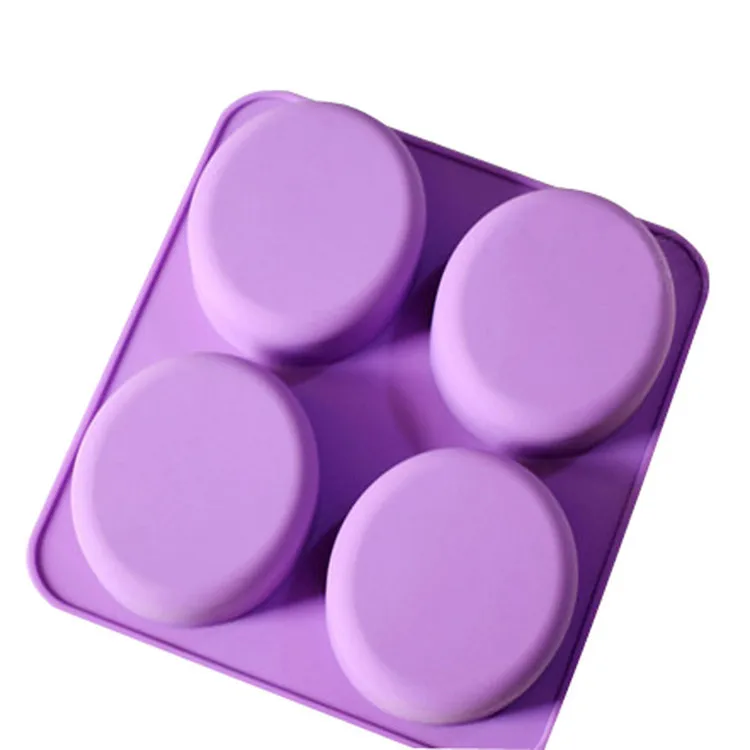 Hot Sale Heat-Resistance 4 Cavity New Pattern Butterfly Shape Silicon Soap Moulds Candle Mould Candy Mold