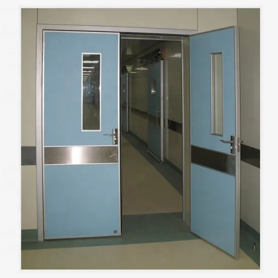 Guangzhou hospital laminated HPL flush doors airtight