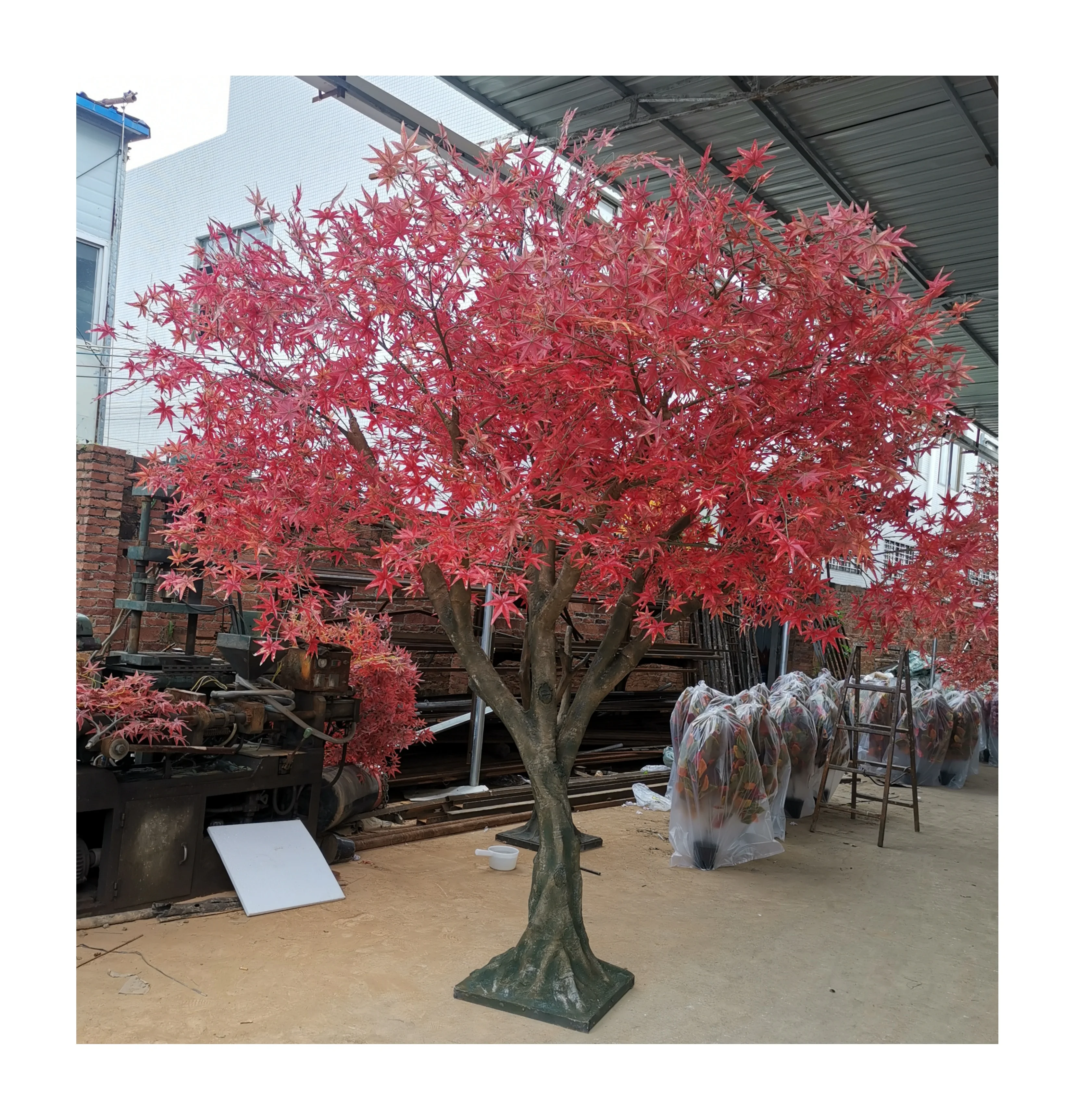 Songtao A18-1 Indoor and Outdoor Decorative Trees Artificial Maple Fiberglass Plants