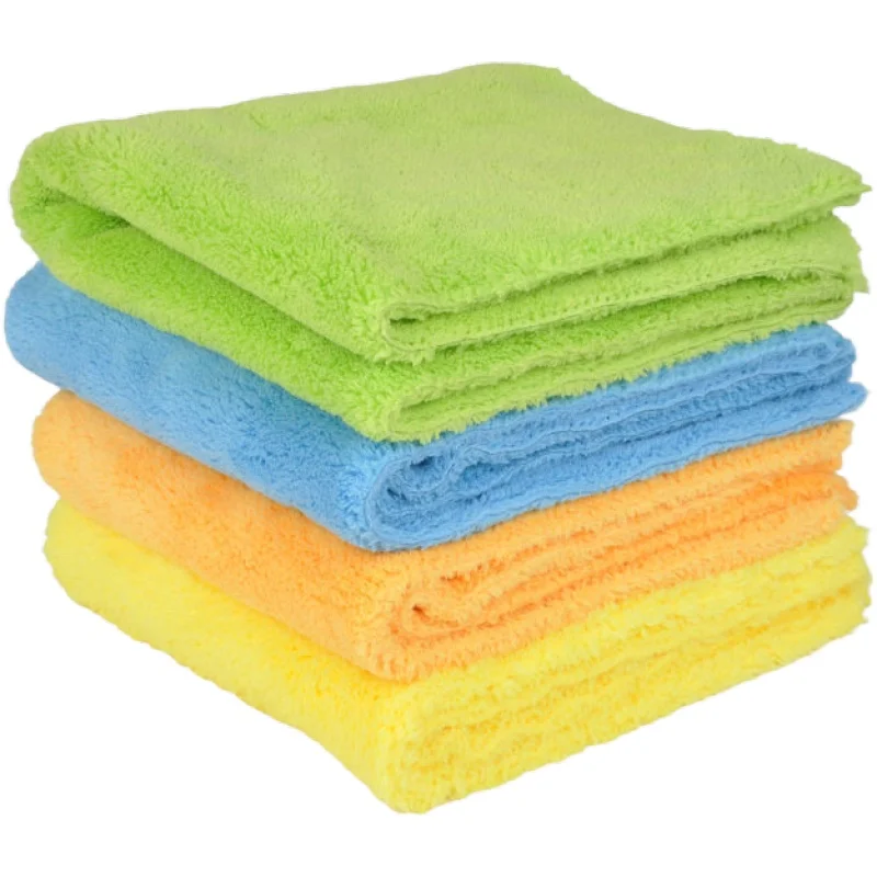 Plush Cloth Sunland Kitchen Wholesale High-density Coral Fleece Quick Dry Cleaning Car Wash Microfiber Towel