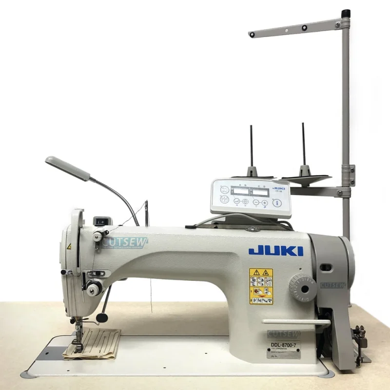 JU KI DDL-8700-7 Industrial Lockstitch Sewing Machine with Table and Stand
