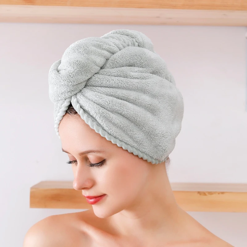 Сухой Душ Spa насадки для душа с запахом микроволоконное махровое ванное полотенце сушки волос; Головные уборы Крышка Капота