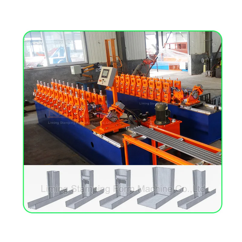 Liming Fully automatic stud keel roll forming machine iron angle keel making machine With Wholesale high quality