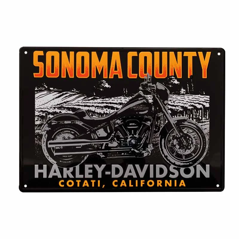Customized  Embossed Logo Home Decor Street Sign Bar Tin Sign Metal Sign