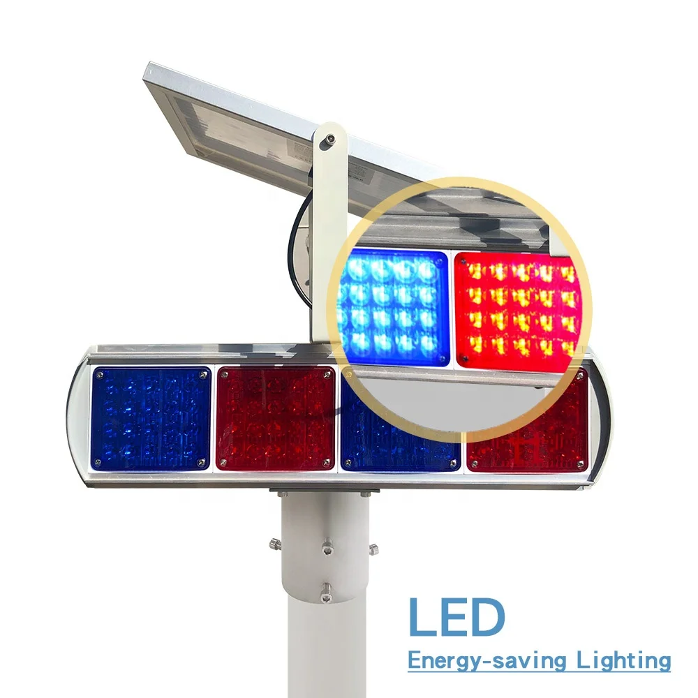 ip65 Flashlight emergency solar lamp  led solar traffic light security alarm light warning light