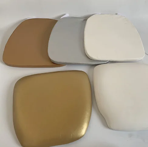 Hot Selling Modern Colorful PU Leather Chiavari Chair Seat Cushions Portable Wedding Chair Cushions Chiavari Chair Cushion