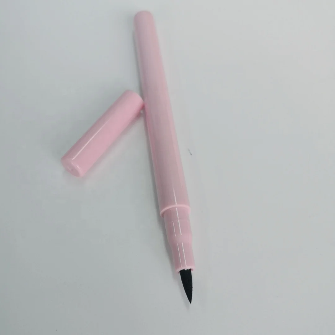 OEM/ODM eyeliner waterproof make your own logo custom eyeliner match mascara pink vegan eyeliner with pink box
