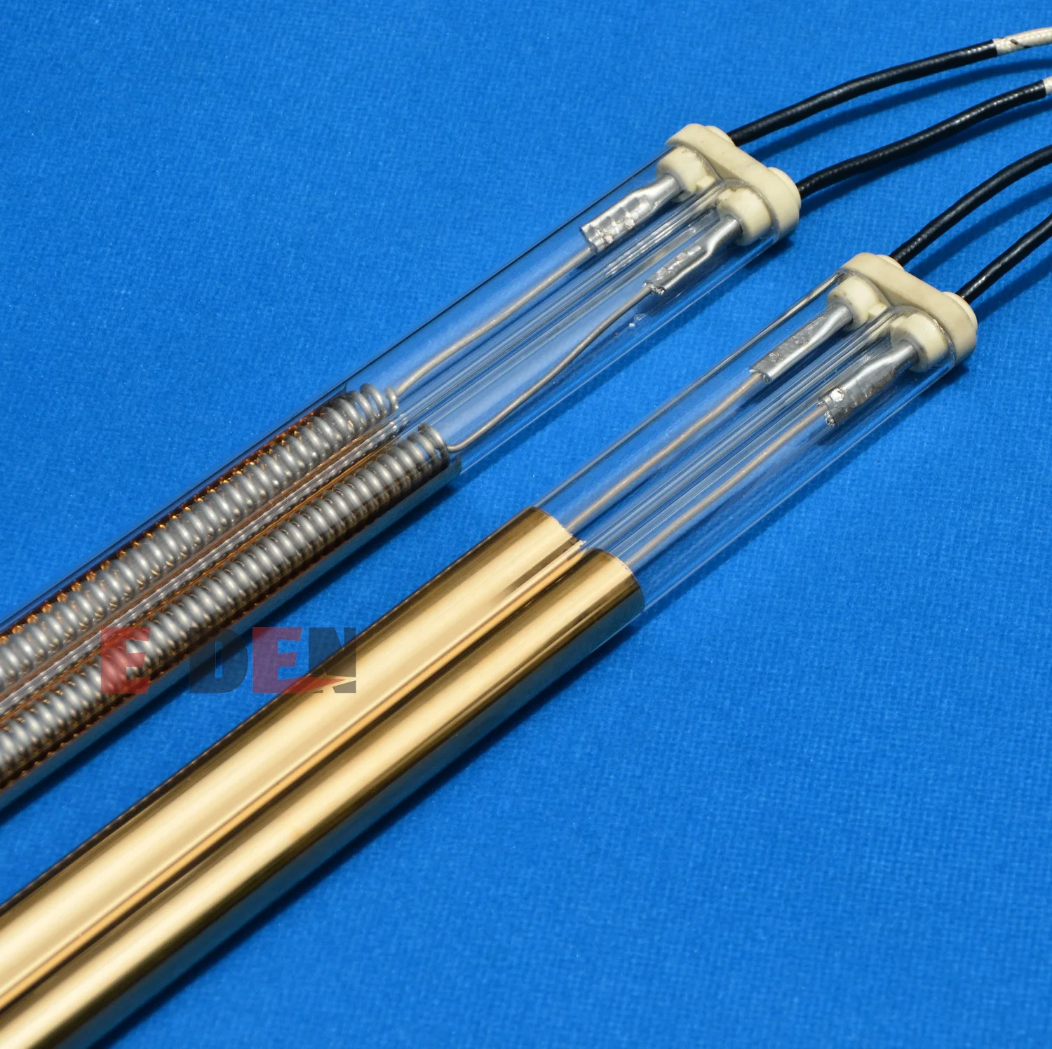 Gold Reflector IR Lamp Quartz Tube Heating Infrared Lamp