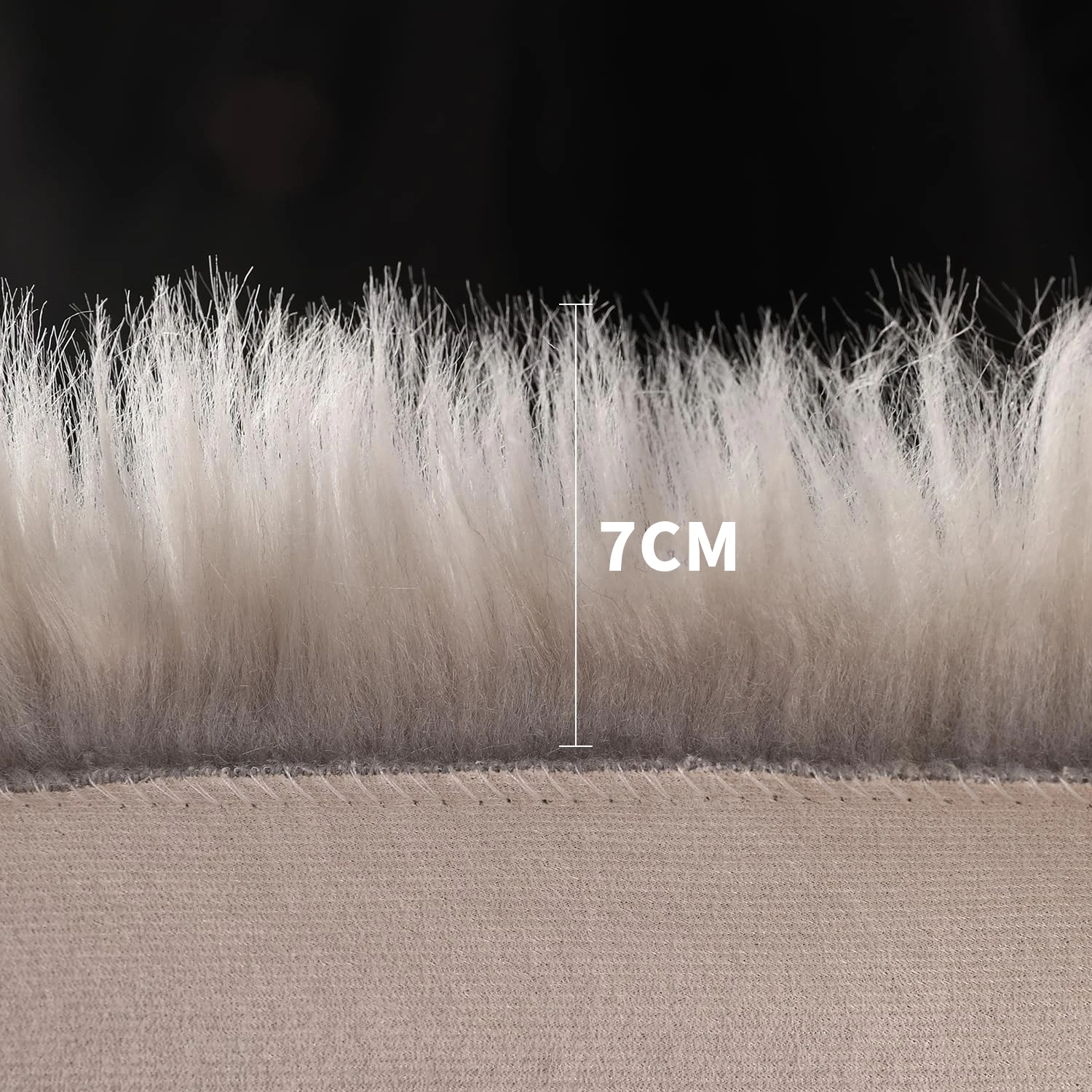 White Faux Fur Sheepskin for Living Room Fluffy Washable Rug for Bedroom Luxury Room Decor Fuzzy Rectangle