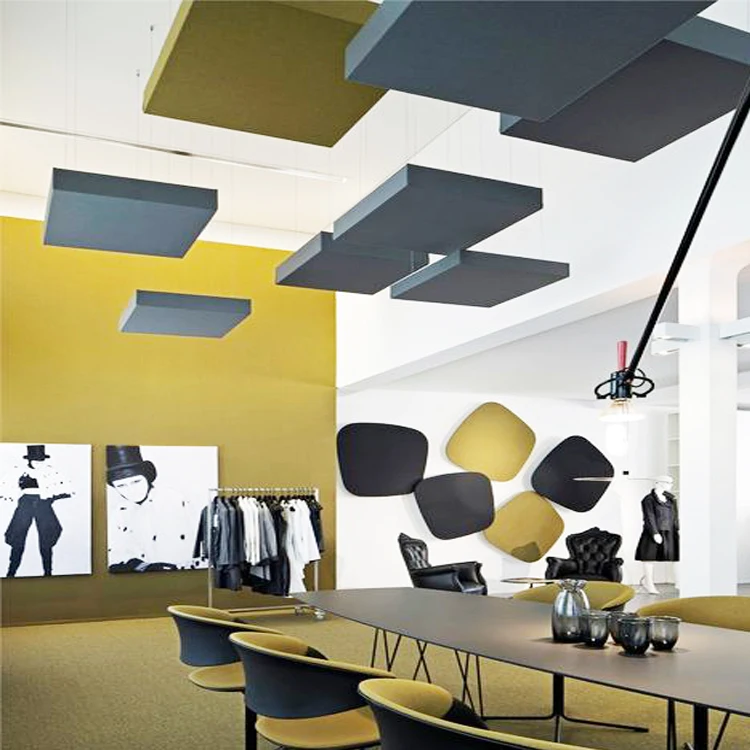 Suspended ceiling acoustic panel sound absorber baffle ceiling sound proofing for the studio