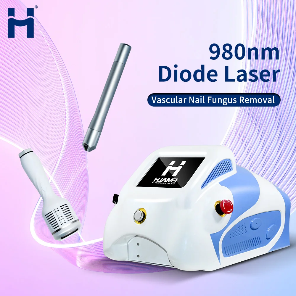 Portable Vascular Removal Foot wart Onychomycosis 980nm medical diode laser /980 nm machine / Spider Vein removal