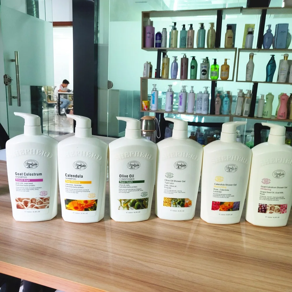 custom logo private label OEM wholesales big size 1000ml luxury goat milk  hair lotion  fruit hair conditioner
