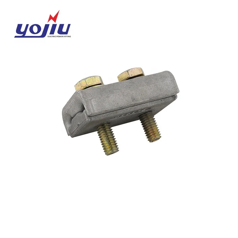 AJBL-2B Power Cable Connector With Aluminium Bolt Parallel Groove Clamp Polished Finish Metric System