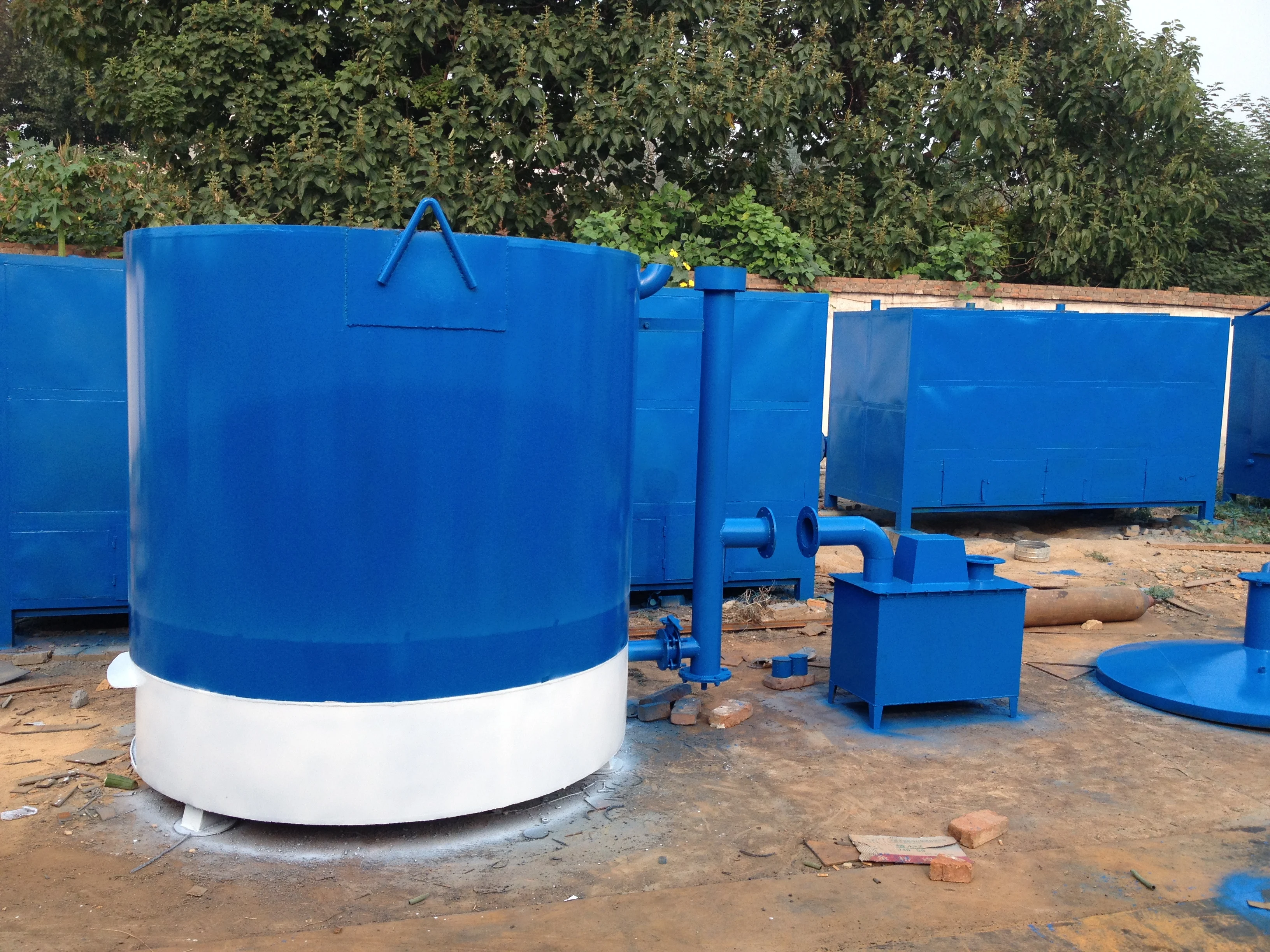 big capacity continous wood charcoal sawdust carbonization furnace