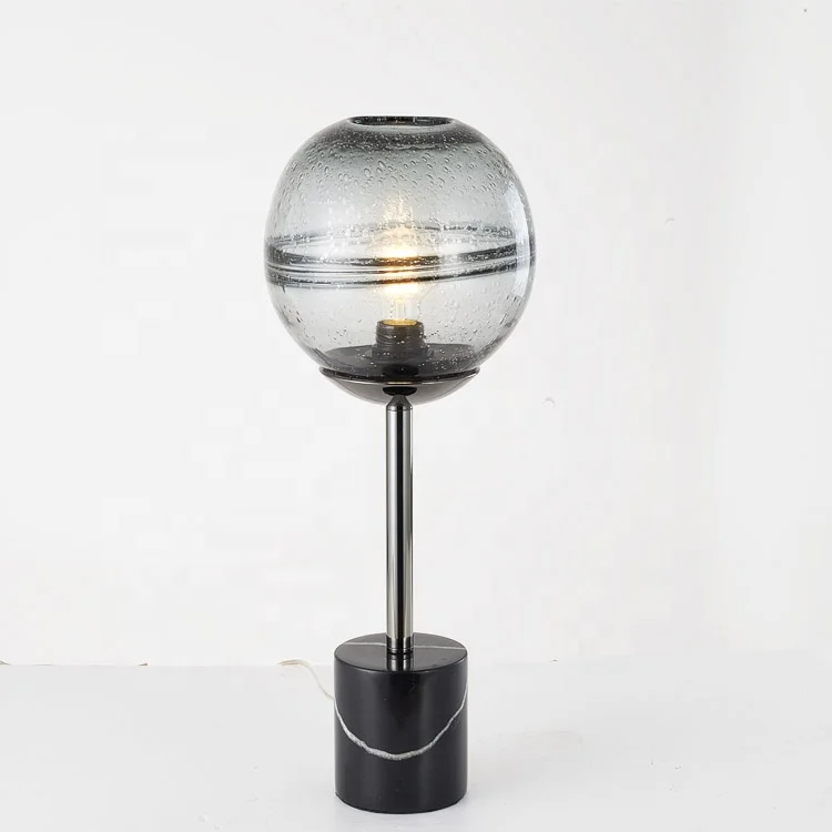 
Euprope стеклянный шар мечта капли воды эффект классический стиль Металл Хром Толстая мраморная основа современная светодиодная настольная мраморная настольная лампа 