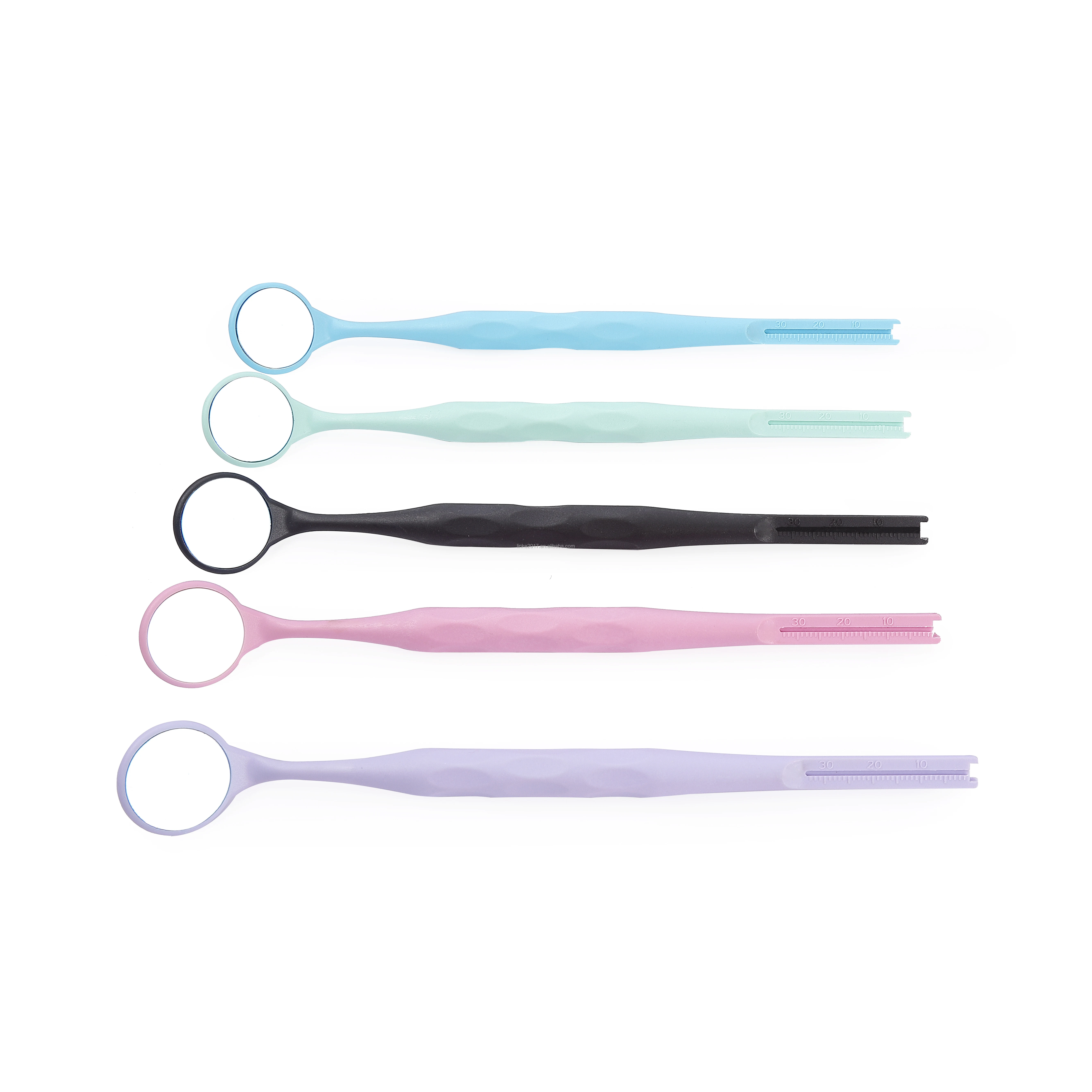 Glin Autoclavable Oral Mirror 134 Degree Centigrade Dental Material Mouth Mirror  With Measurement Ruler Dentist Product