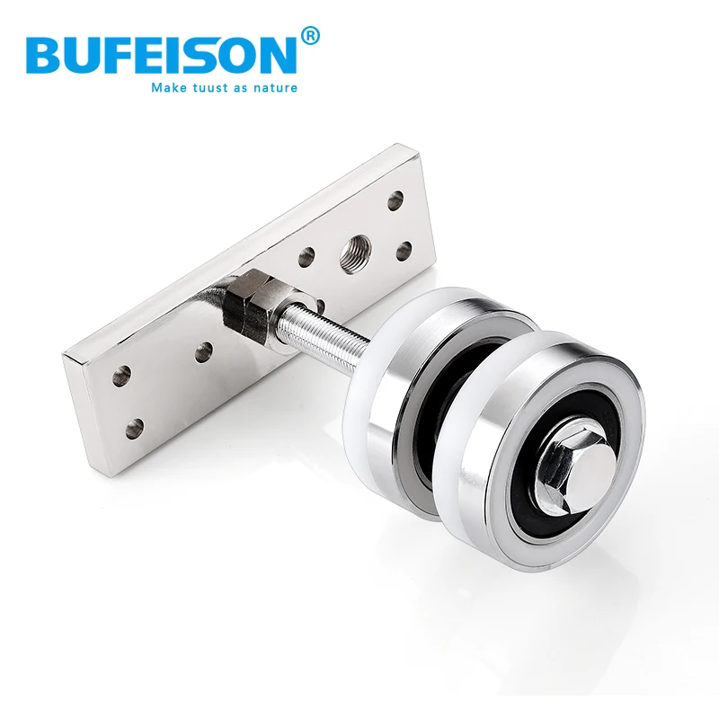 Universal folding door hanging wheel hanging rail screen sliding rail sliding door sliding door track pulley accessories sliding