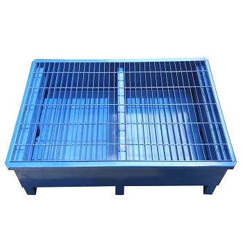 Heavy Duty Forklift Stackable Leakproof iron tray Mesh Pallets Storage Metal Steel Pallet Steel Spill Containment Pallets