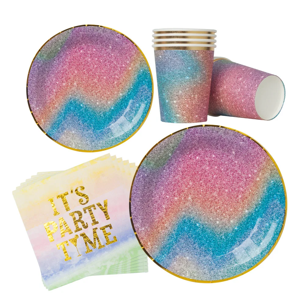 2021 Высокое Качество Десерт биоразлагаемые одноразовые партии набор посуды