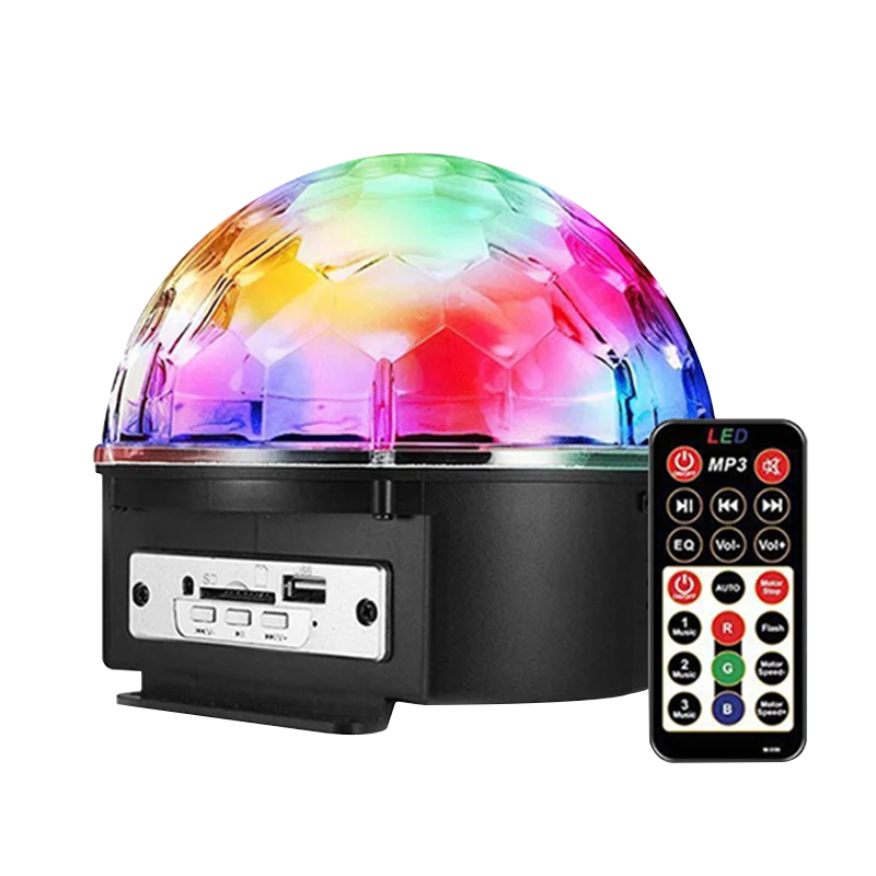 Пульт дистанционного управления волшебный шар свет Клубная сцена Rgb красочная дискотека и вечеринка диджей танцующий вращающийся музыкальный плеер
