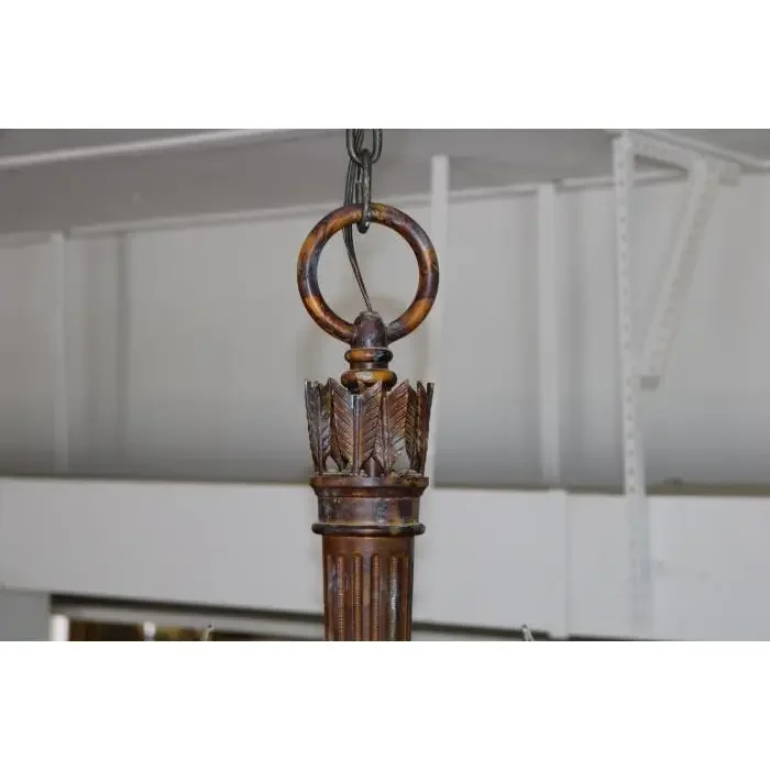 American Style Bronze 18 Light Chandelier Vintage Retro Pendant Light