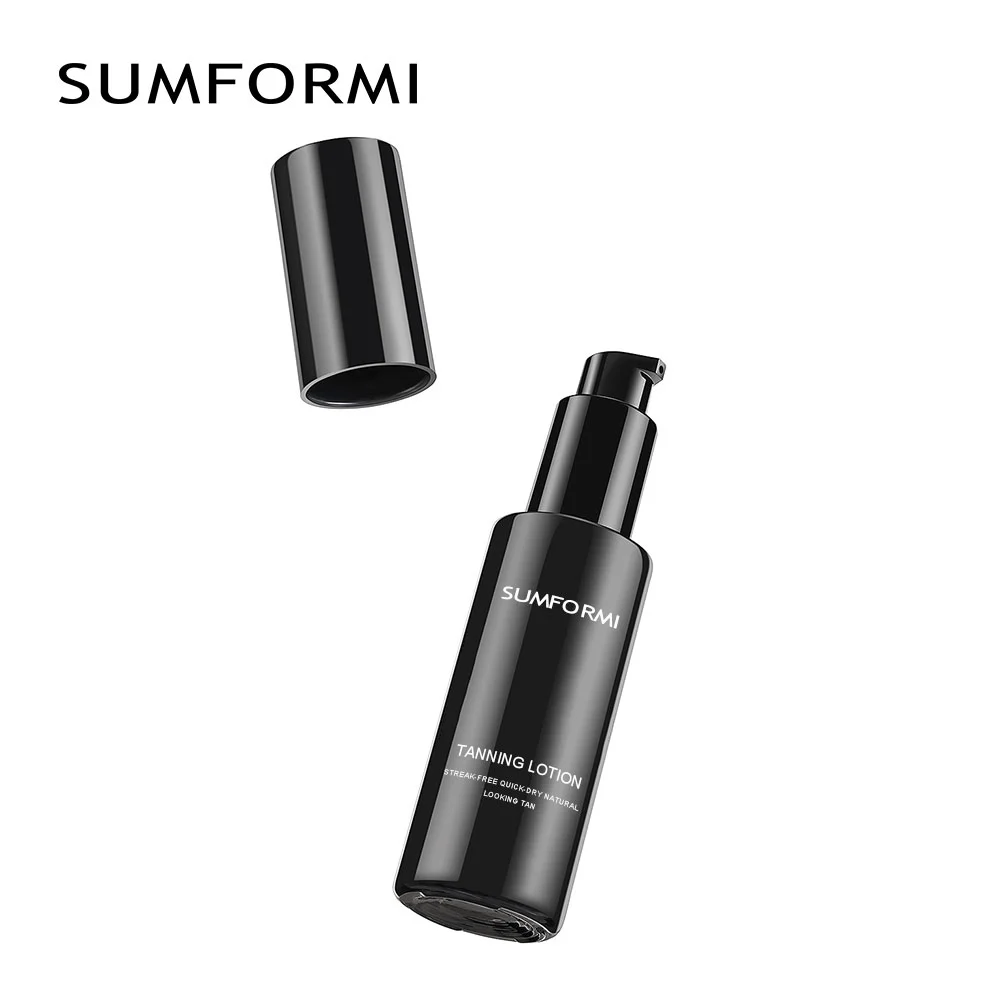 Hot high quality body tanning lotion best mousse dark fake tan lotion body self tanning oil with shine