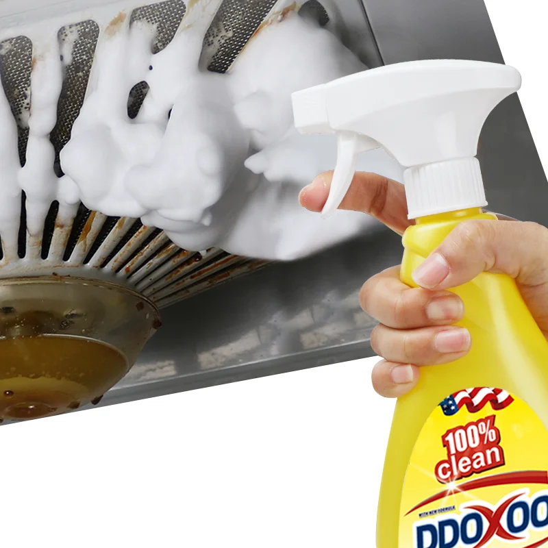 2023 Wholesale Strong Grease Removal Oil Stain Cleaners Spray Liquid Kitchen Cleaner Detergent Household Cleaning Product