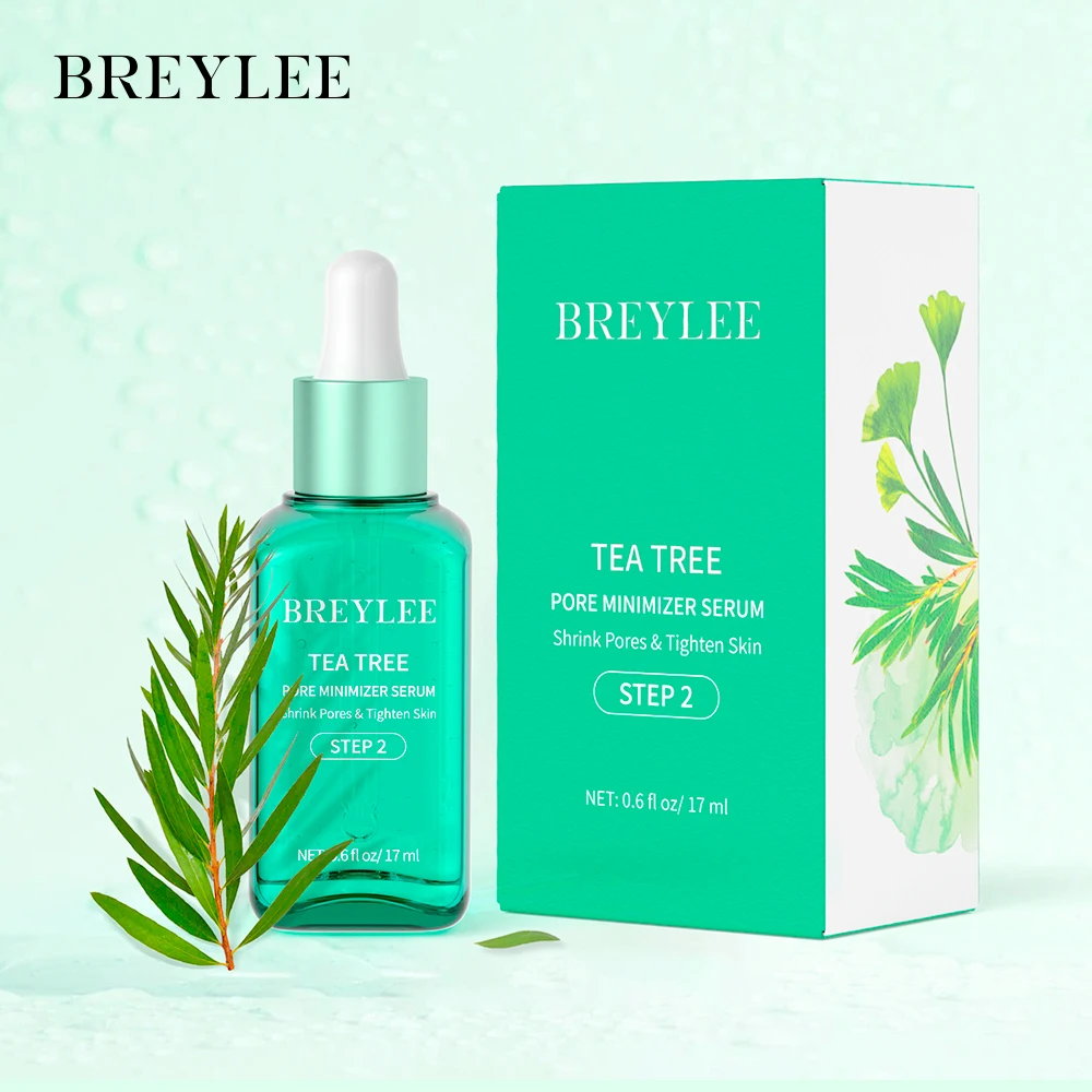 BREYLEE hot sale tea tree oil pore cleansing serum shrink pore minimizer serum