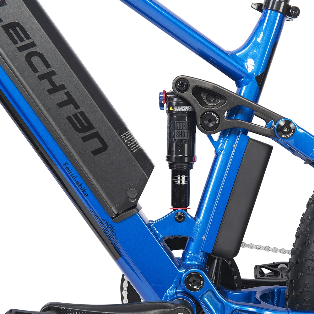 Chinese factory price 750W Bafang motor rear drive mountain ebike 48V 16ah electric dirt bike 8 speeds electric fat tire bike