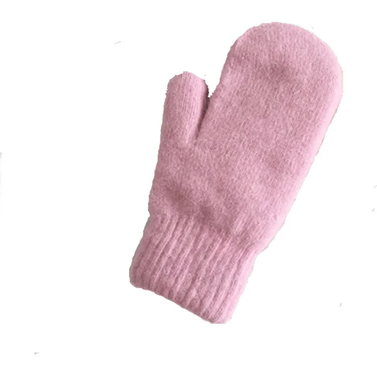 
Winter gloves Women riding warm knitted gloves with fleece and extra thickness 