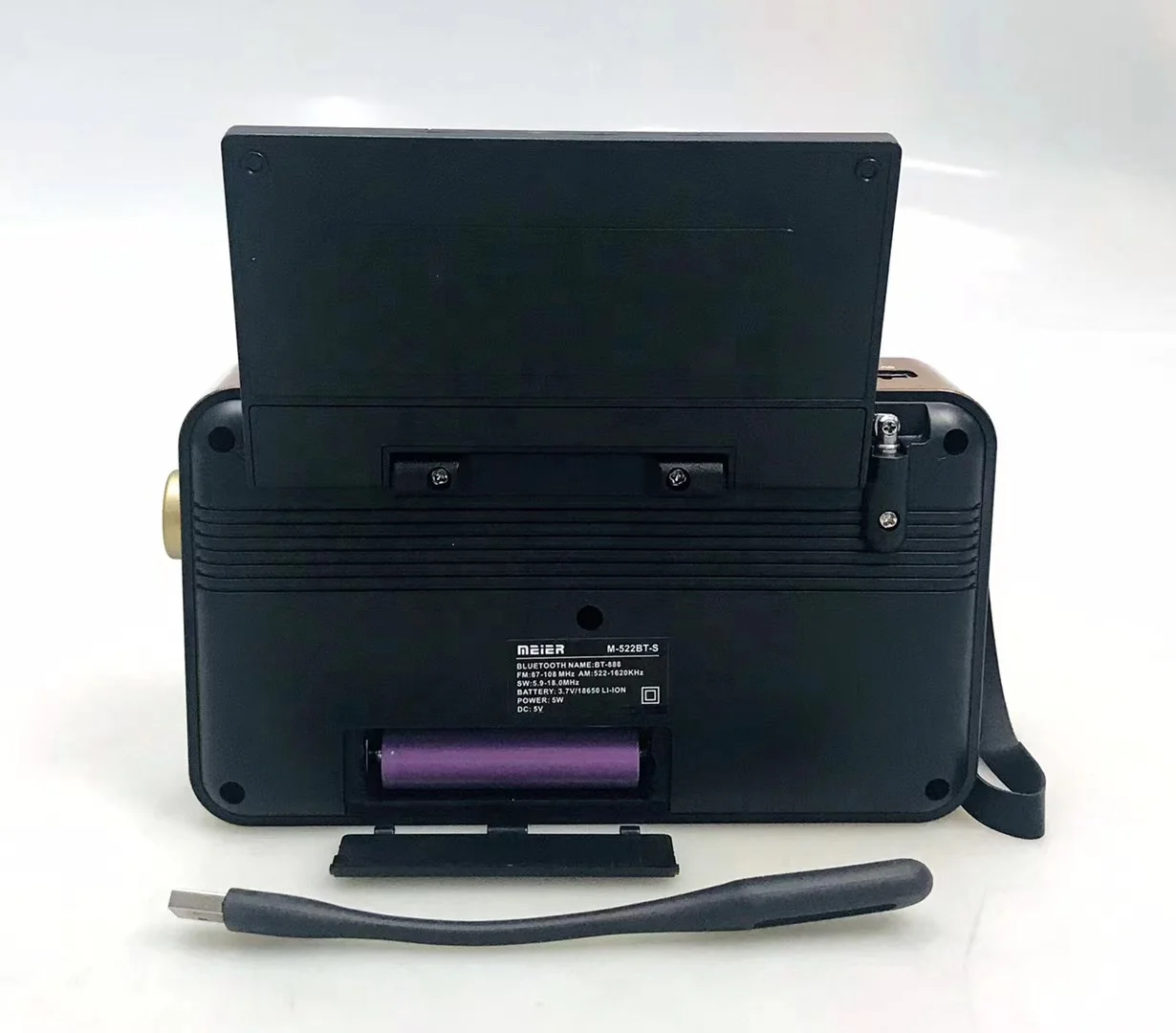  Meier M-522BT-S FM AM SW 3 полосы радио USB/TF карта музыкальный плеер встроенный синий зуб динамик с солнечной