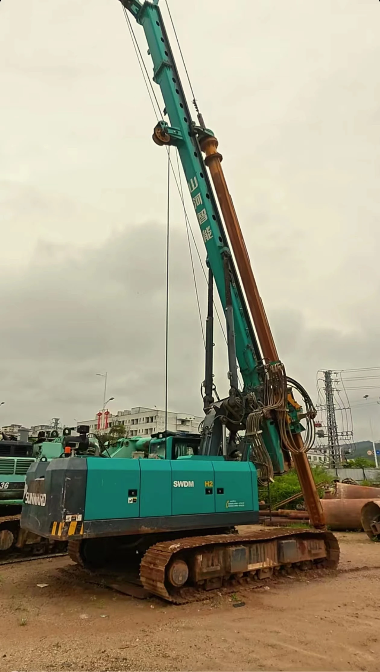Best Selling Rotary Drilling Rig Swdm160 164kw With 56 Dilling Depth