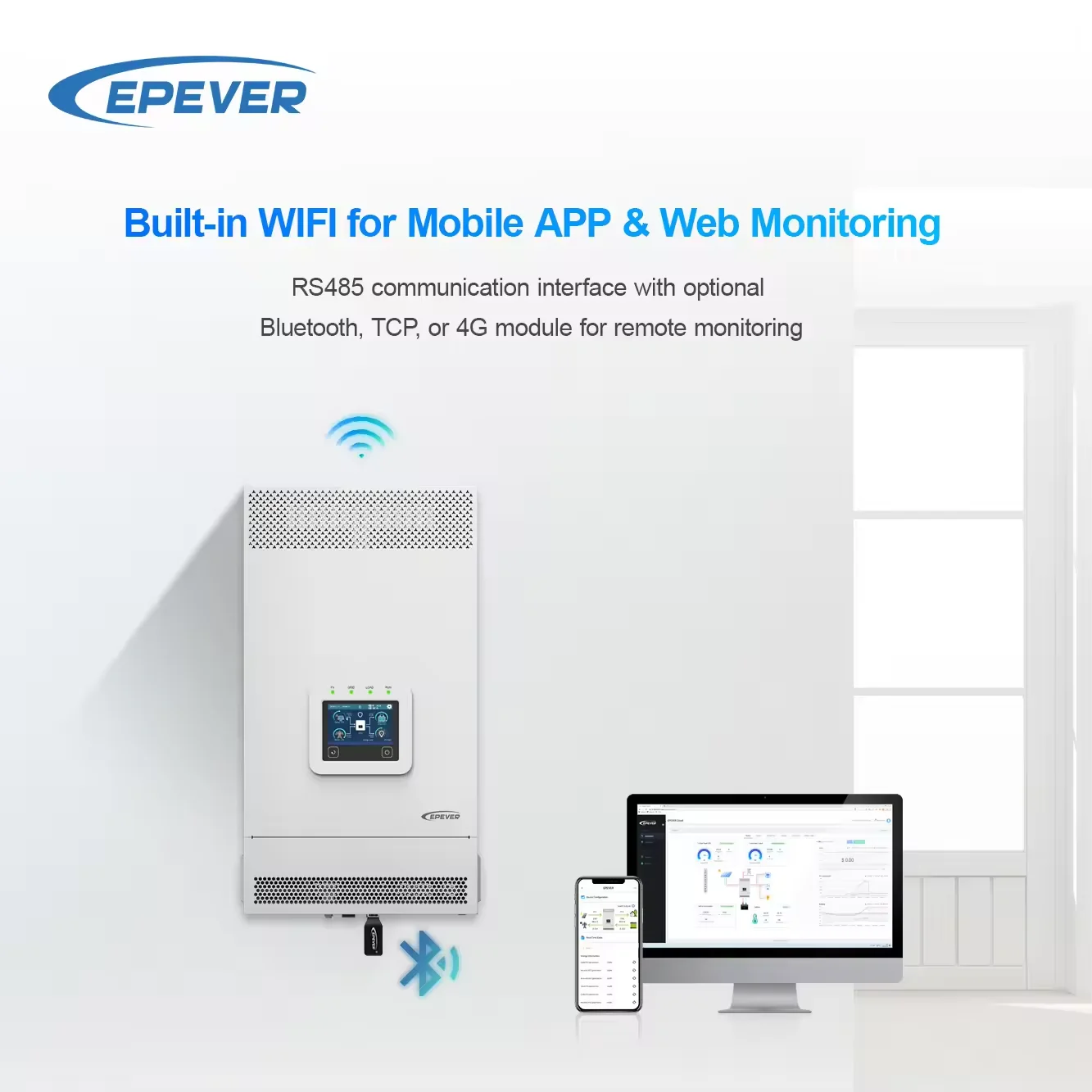 EPEVER UC Series UC3542-0650P20/C 3500 Вт 48VDC инвертор/зарядное устройство параллельный инвертор двойной чистый синусоидальный выходной Солнечный