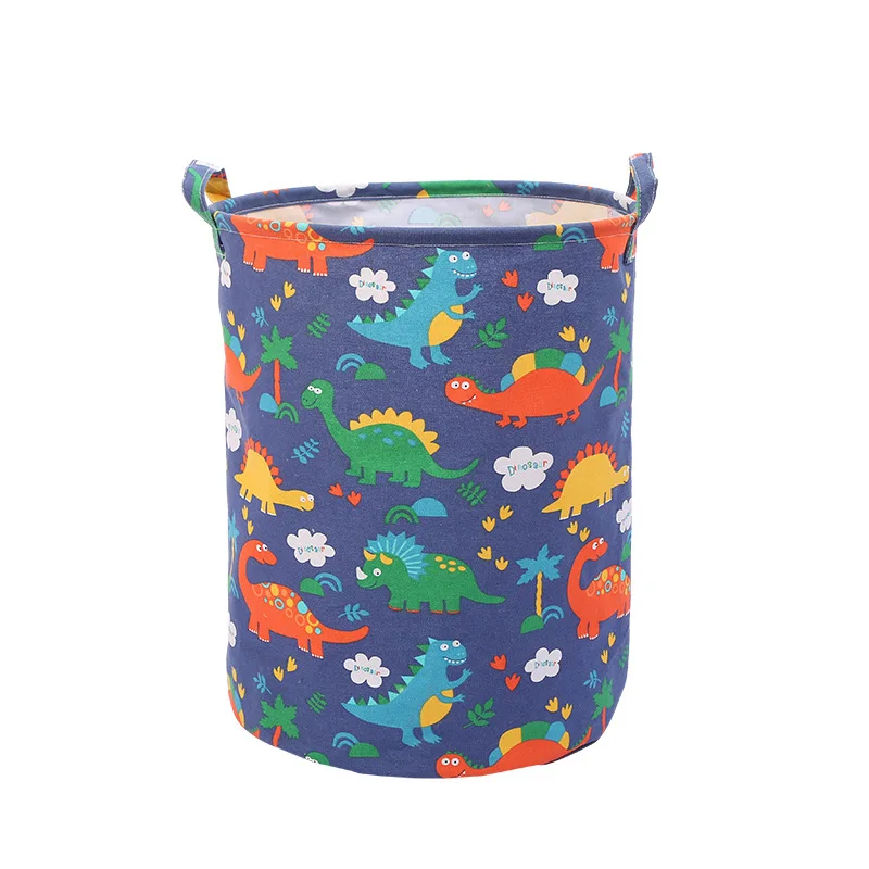 New Arrival Dinosaur Animal Collapsible Canvas Fabric Dirty Clothes Basket foldable laundry Bags baskets