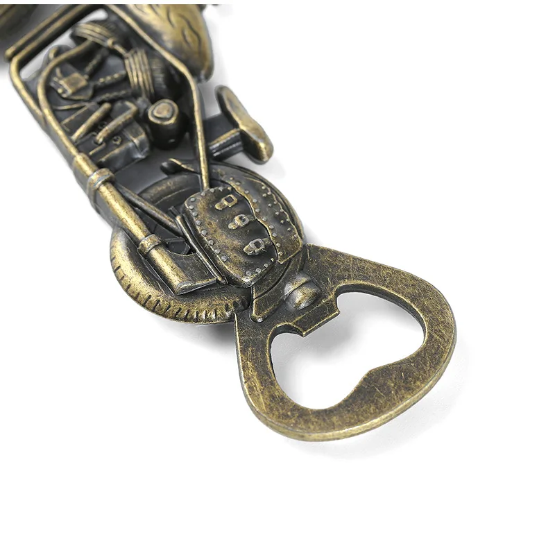 Мотоцикл металлический цинковый сплав латунь открывалка для пивных бутылок брелок