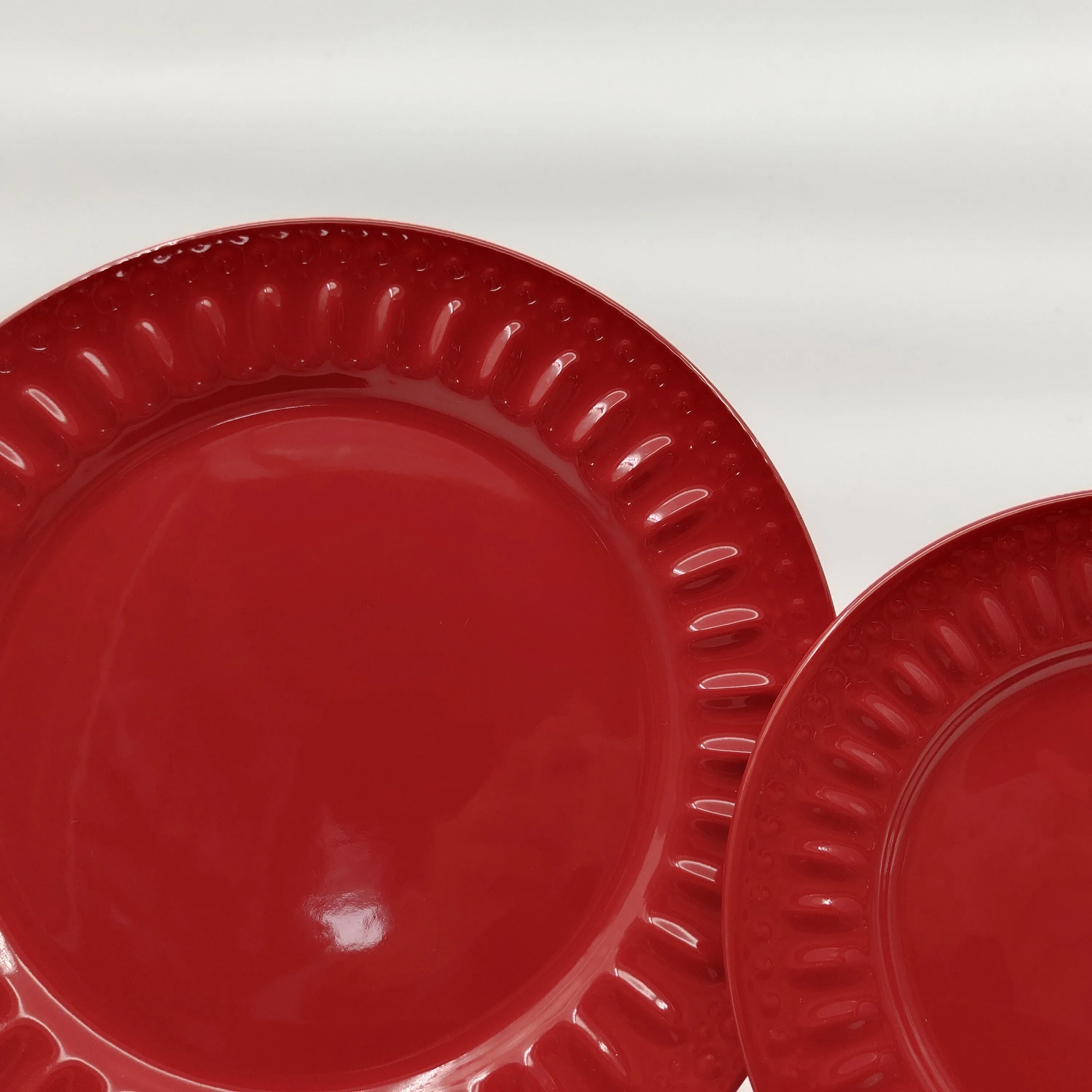 Turkish embossed color glaze dinnerware porcelain dishes nordic dinnerware