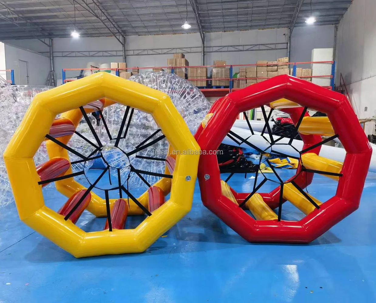 Wonder inflatable water wheel roller water walking roller toys