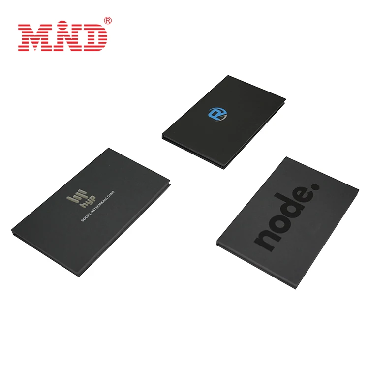personalized logo metal gift vip credit cards holder cardboard black magnetic packaging box