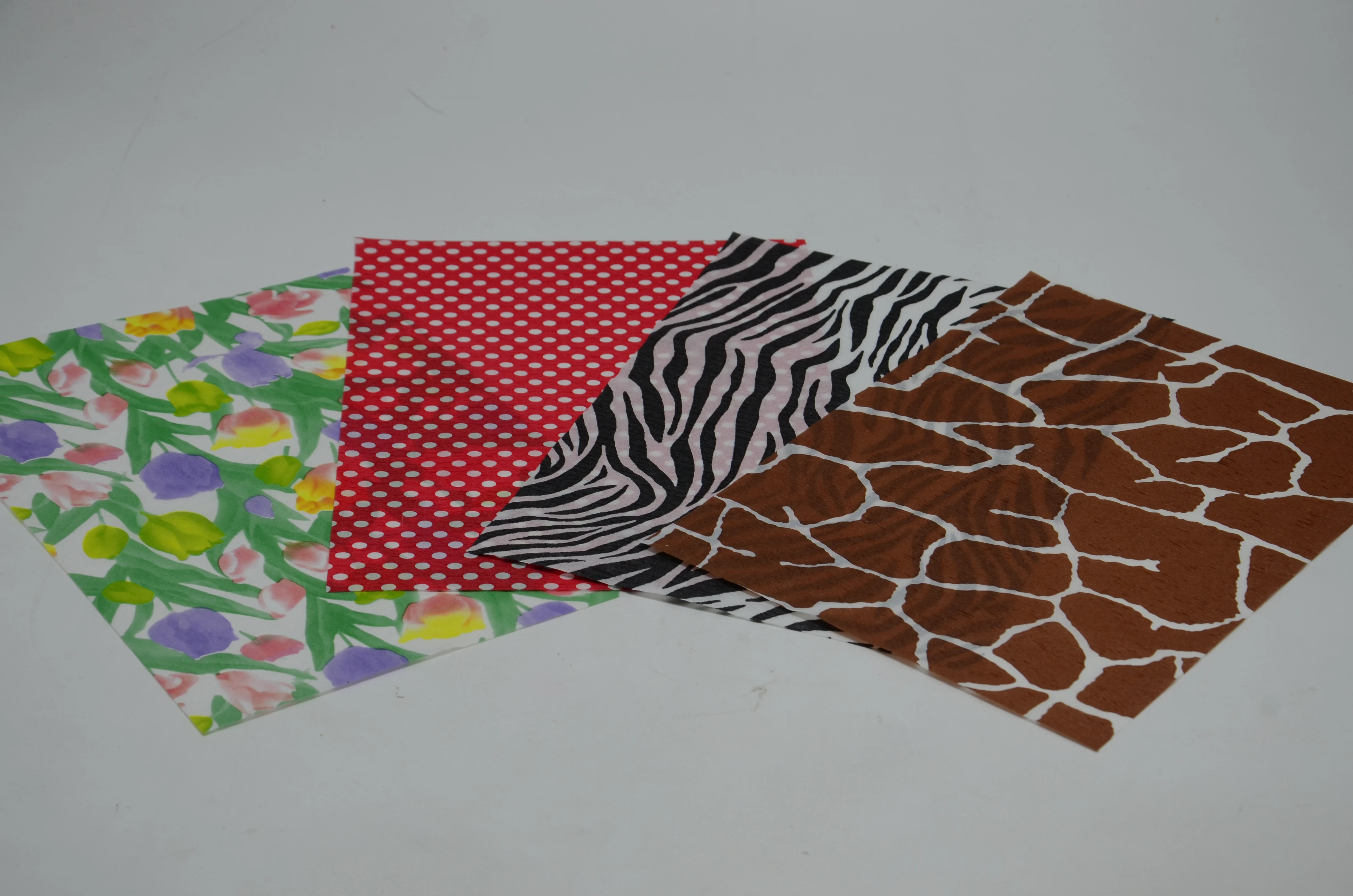 
Craft item custom printed double sided crepe paper 